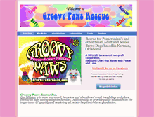 Tablet Screenshot of groovypawsrescue.com